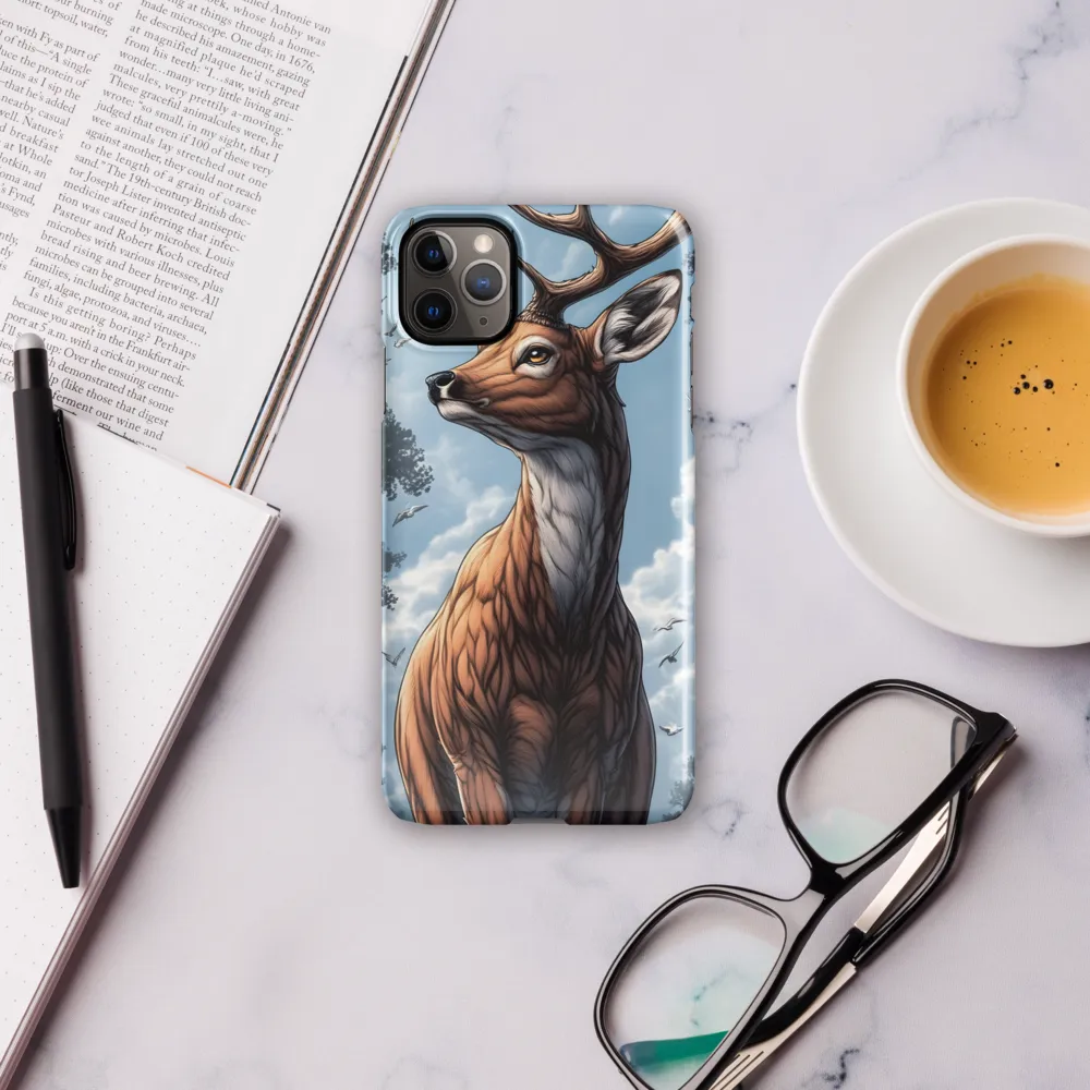 Majestic Serenity: The Deer in Nature | Phone Case |  11 Pro Max | Snap Case | Glossy