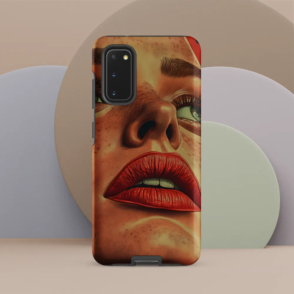 Red Intensity: A Portrait of Elegance