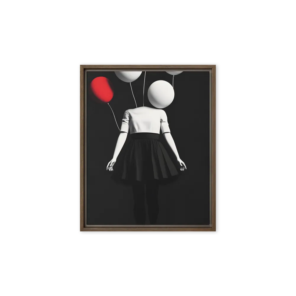 Suspended in Mystery | Canvas with Brown Frame | 8″×10″