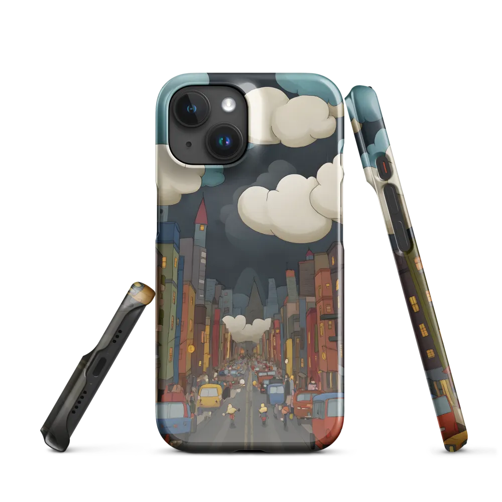 Urban Symphony: A City Awakens at Dusk | Phone Case |  15 | Snap Case | Glossy