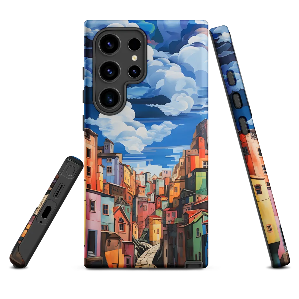 Whimsical Heights: A Vibrant Cityscape | Phone Case |  S24 Ultra | Tough Case | Matte