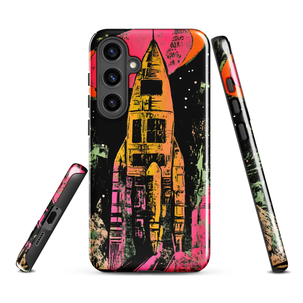 Cosmic Voyage: A Surreal Rocket Adventure
