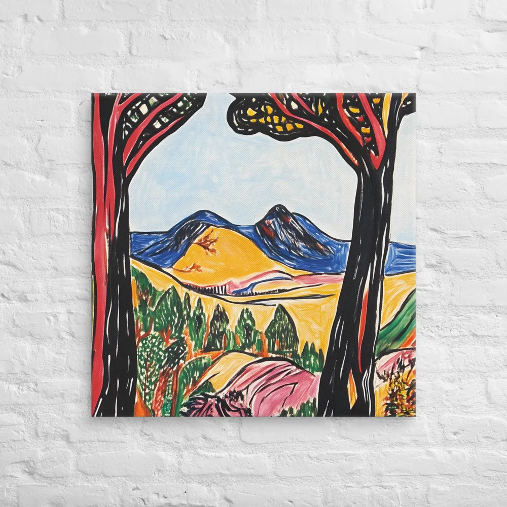 Vibrant Nature's Embrace | Canvas | 30″×30″