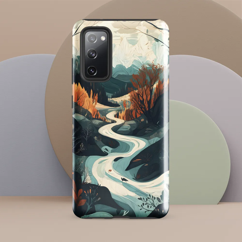 Winding Serenity: A Digital Landscape