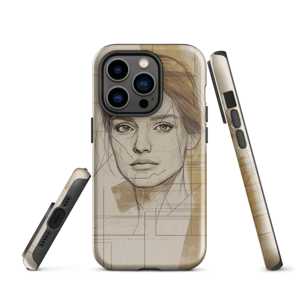 Geometric Elegance: A Modern Portrait