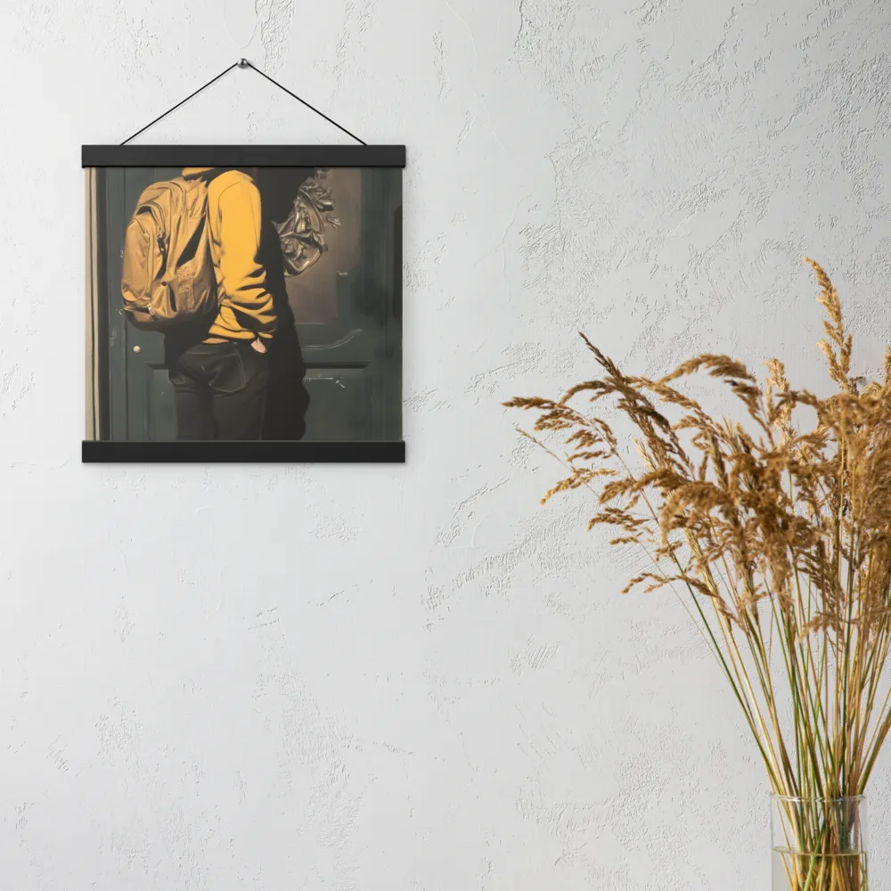 Silent Reflection | Poster With Black Wood Hanger | 12″×12″