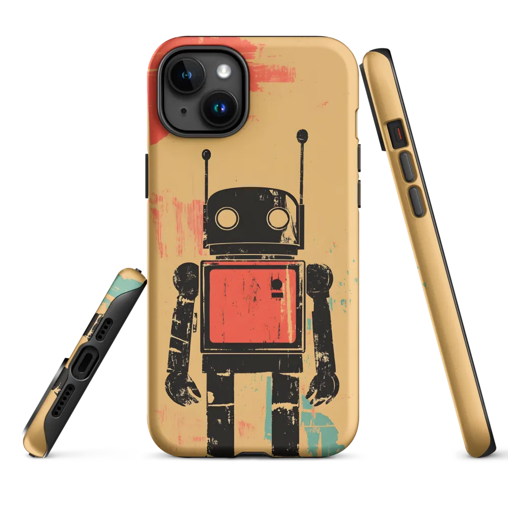 The Retro Robot | Phone Case |  15 Plus | Tough Case | Matte