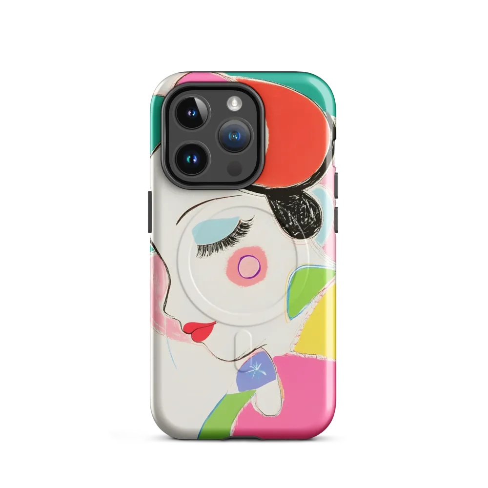 Whimsical Portrait in Colorful Abstraction