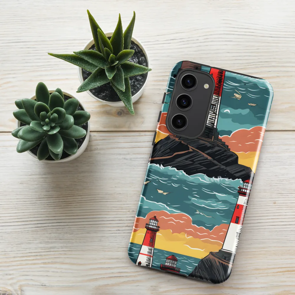 Lighthouses in a Whimsical Ocean