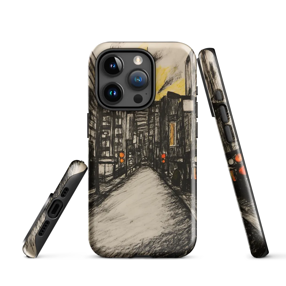 Cityscape of Solitude | Phone Case |  15 Pro | Tough Case | Glossy