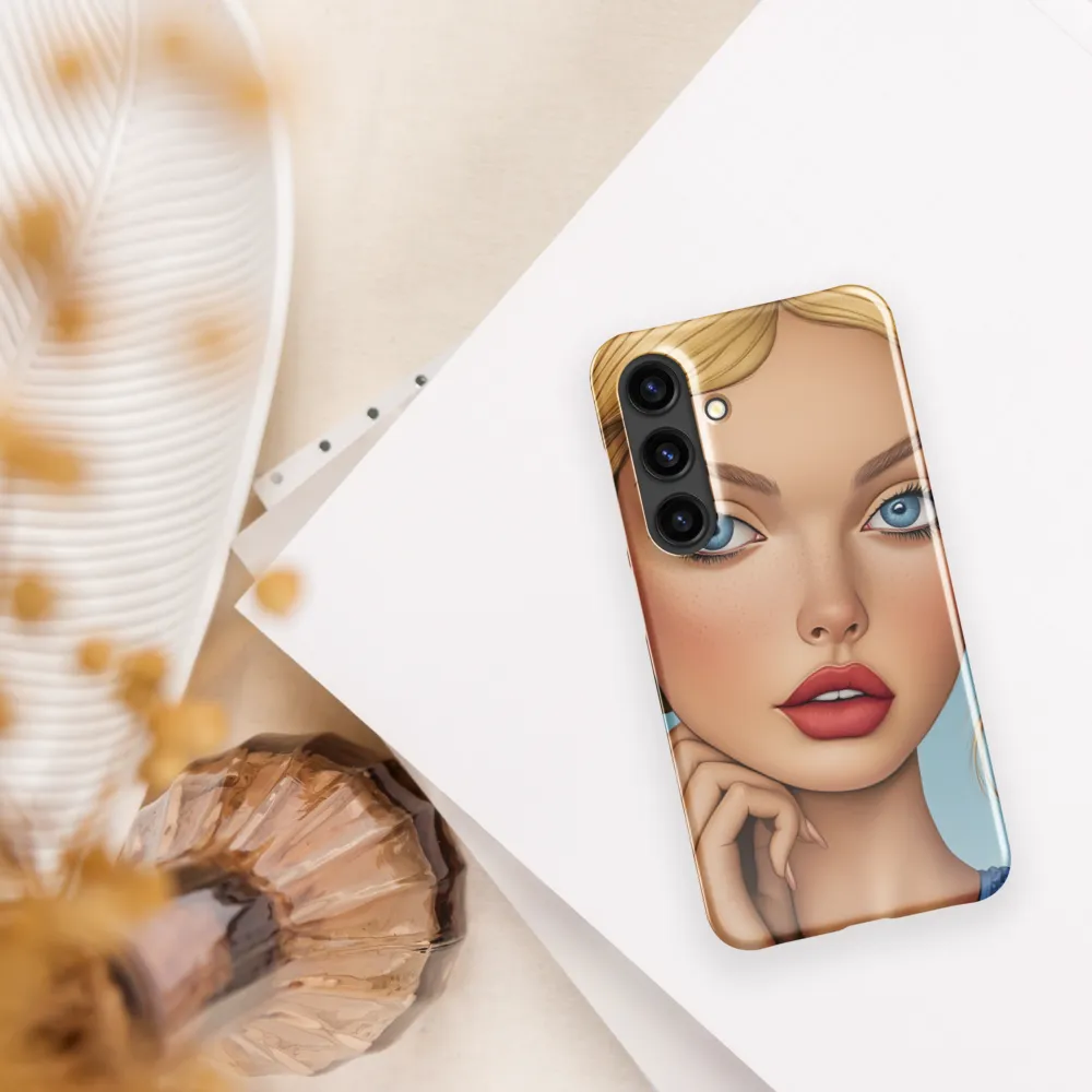 Serenity in Blue | Phone Case |  S24 | Snap Case | Glossy
