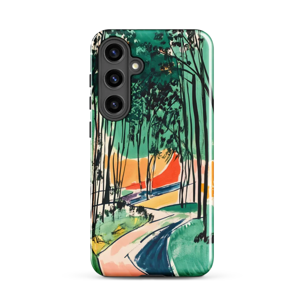 Winding Path Through the Forest | Phone Case |  S24 Plus | Tough Case | Glossy