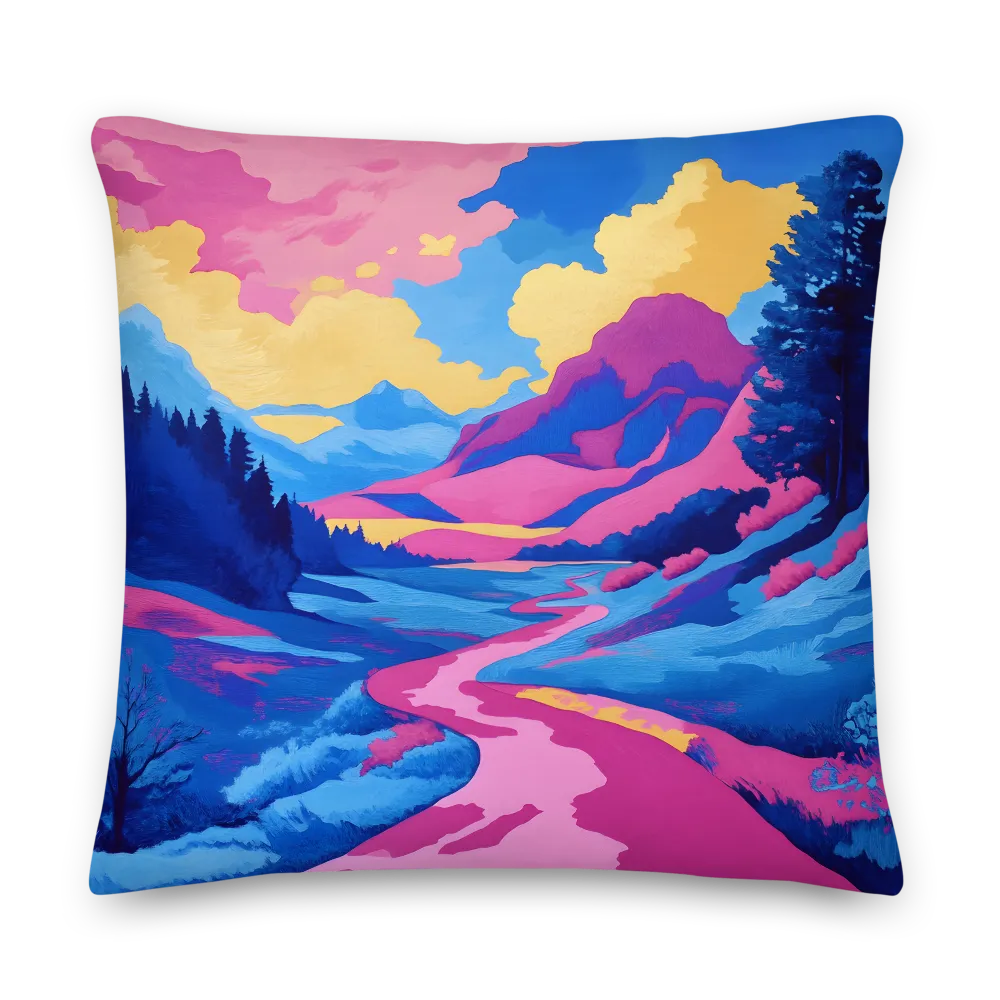 Dreamscape: The Serene River | Pillow | 22″×22″