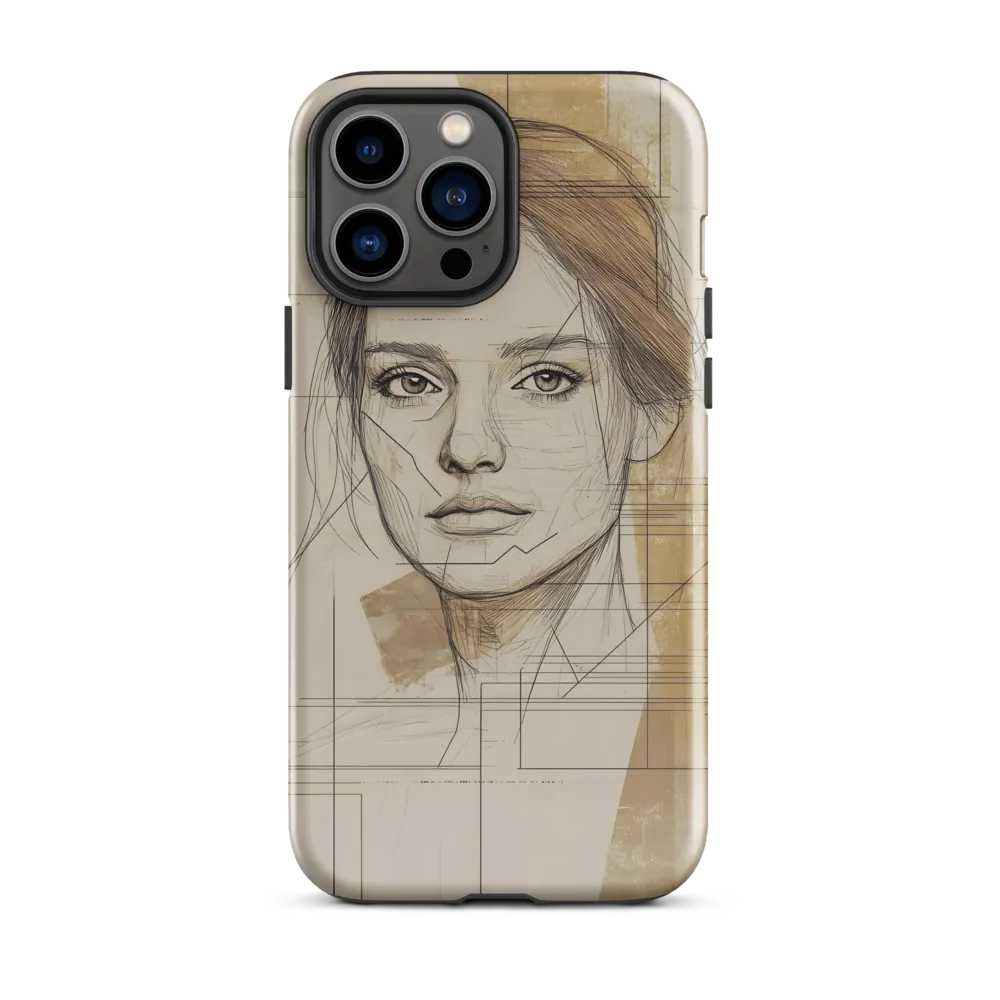 Geometric Elegance: A Modern Portrait