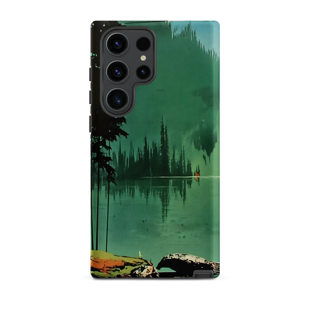 Serenity Reflected: A Tranquil Lake Scene