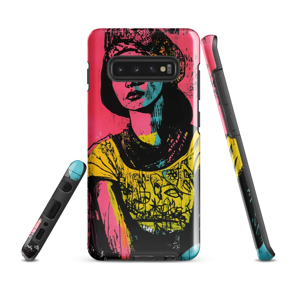 Urban Elegance: A Graffiti Portrait | Phone Case |  S10 Plus | Tough Case | Glossy