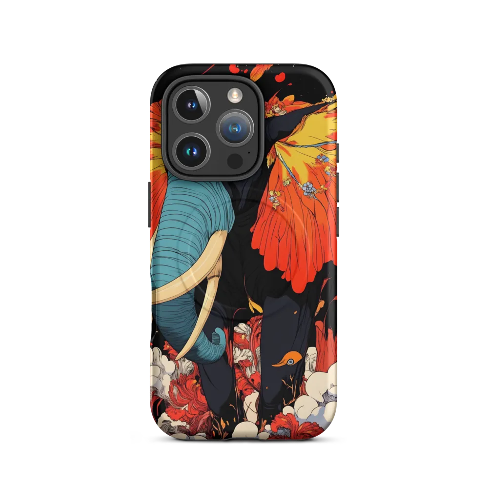 Majesty of the Floral Elephant | Phone Case |  16 Pro | MagSafe® Tough Case | Matte