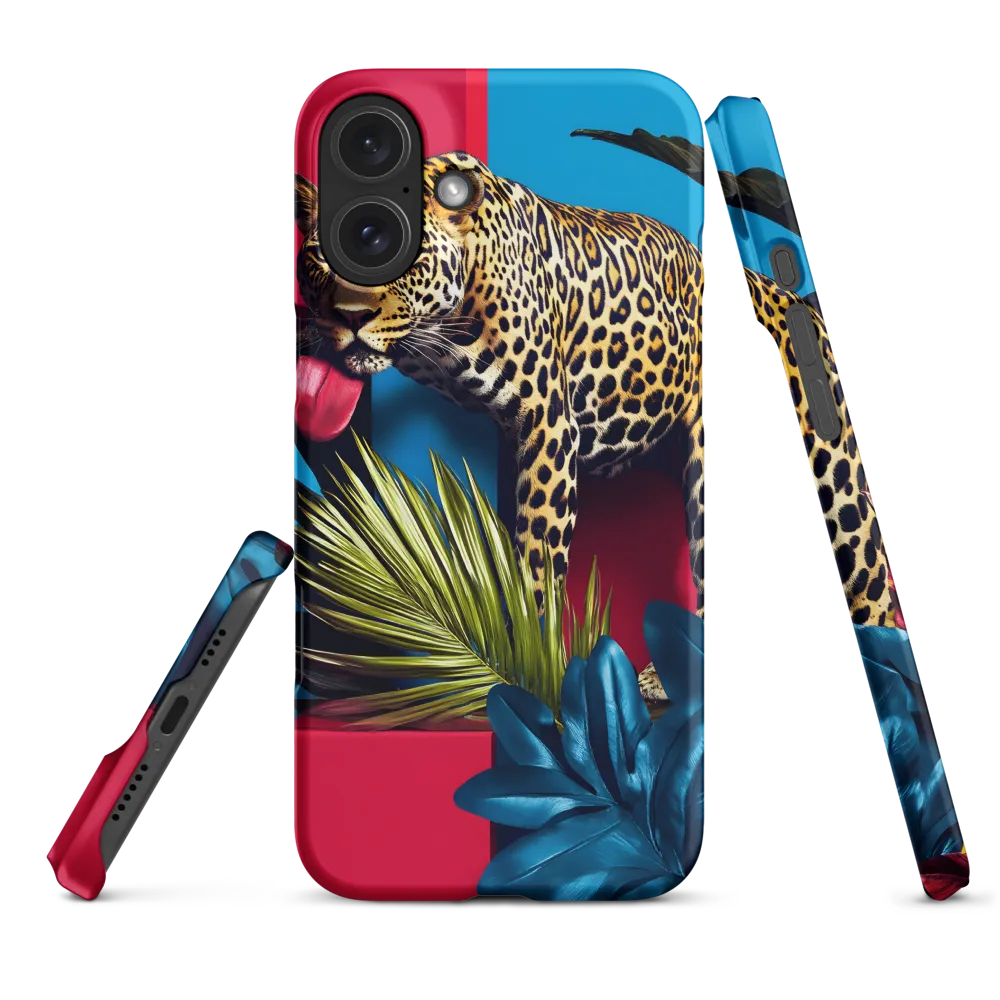 Playful Leopard in Vibrant Paradise