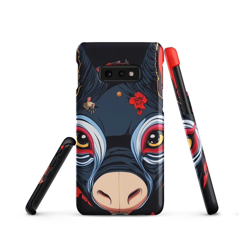 Mystical Bull with Floral Motifs