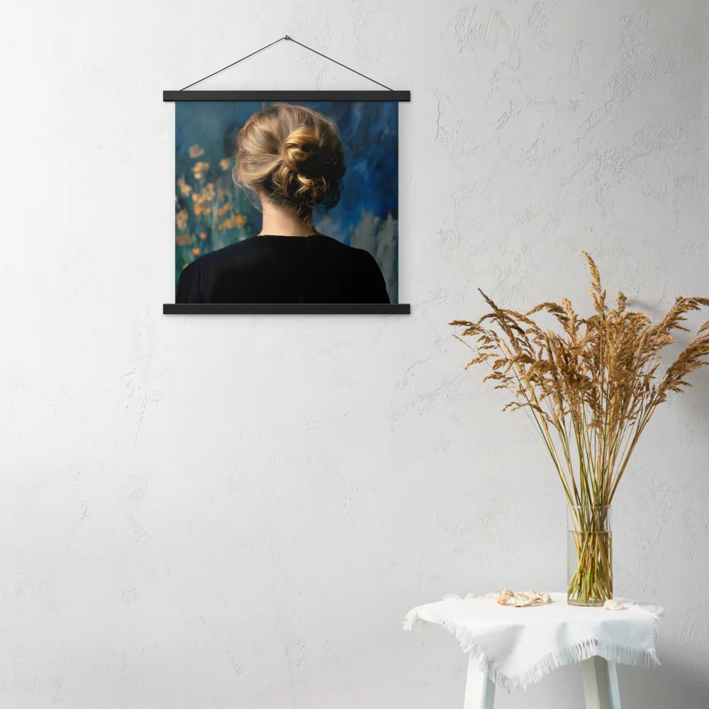 Whispers of Tranquility | Poster With Black Wood Hanger | 18″×18″
