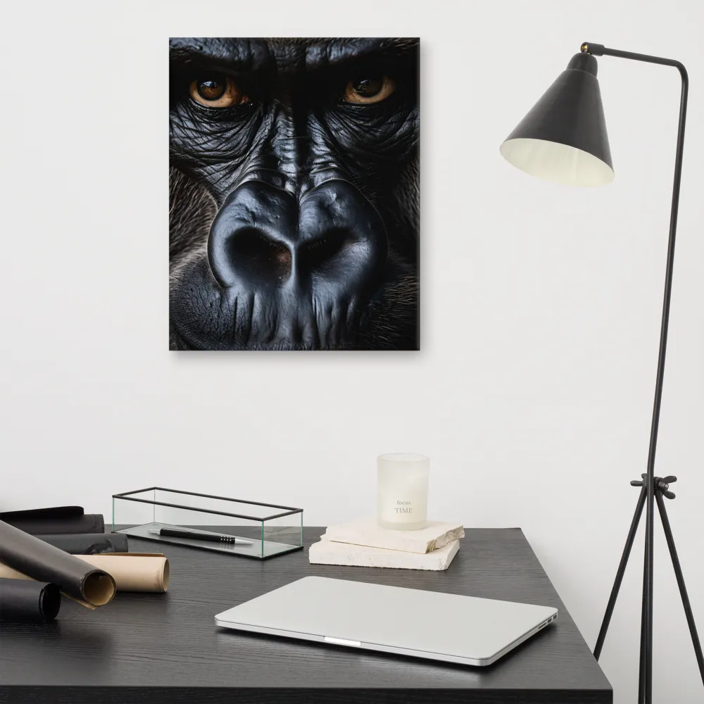 Gaze of the Wild: A Gorilla's Portrait