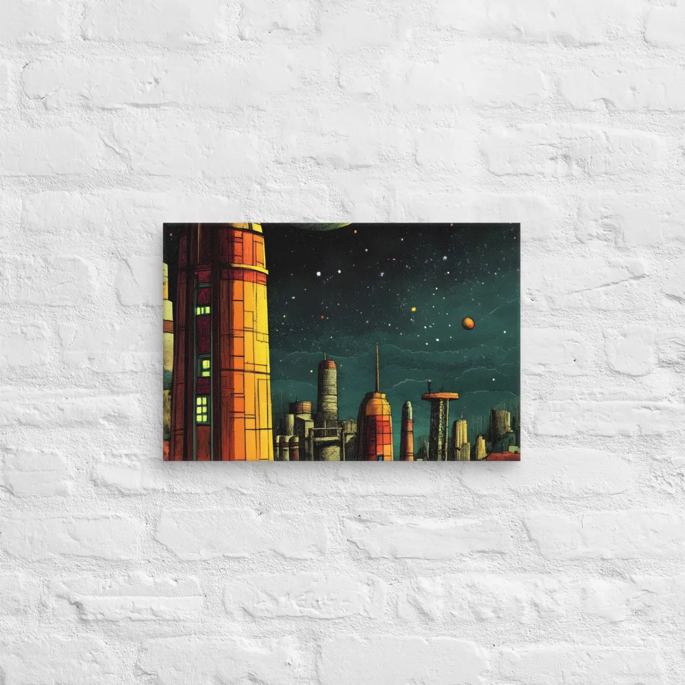 Cosmic Cityscape | Canvas | 12″×18″