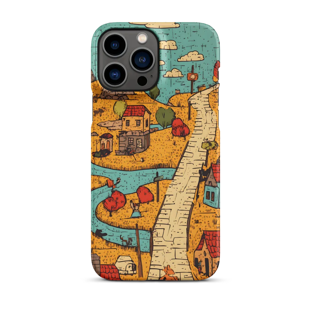 Whimsical Village Landscape