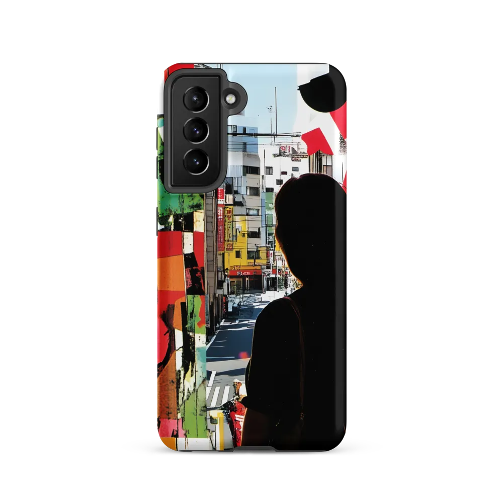 Urban Reflections: A Silhouette's Journey
