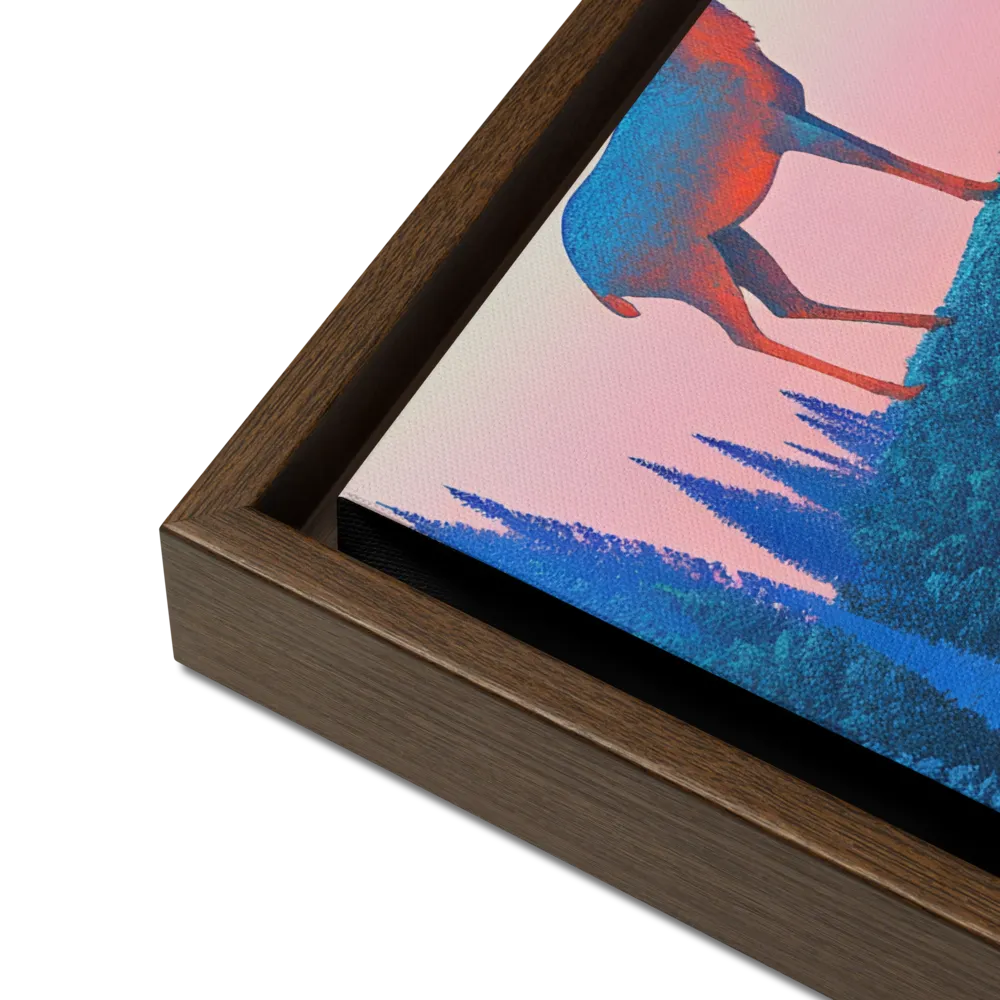 Majestic Refuge | Canvas with Brown Frame | 16″×20″