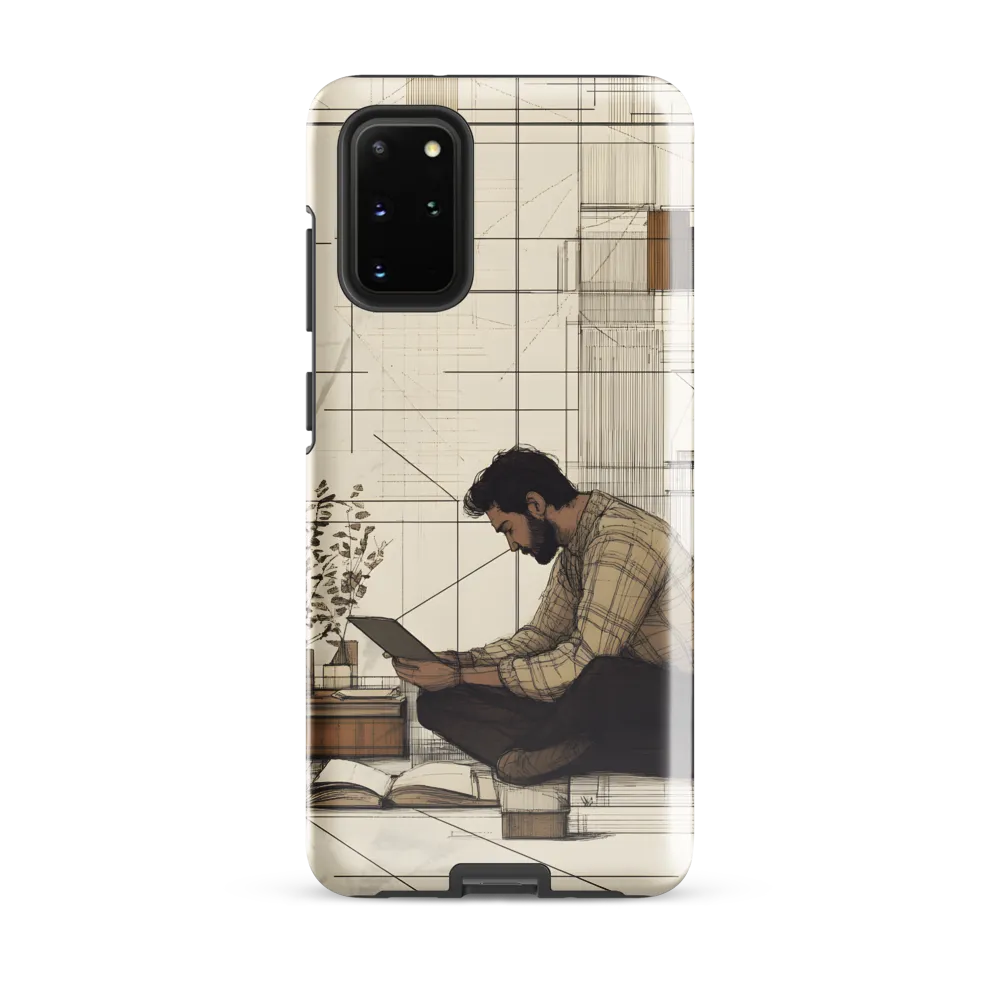 Quiet Reflections in Line | Phone Case |  S20 Plus | Tough Case | Glossy