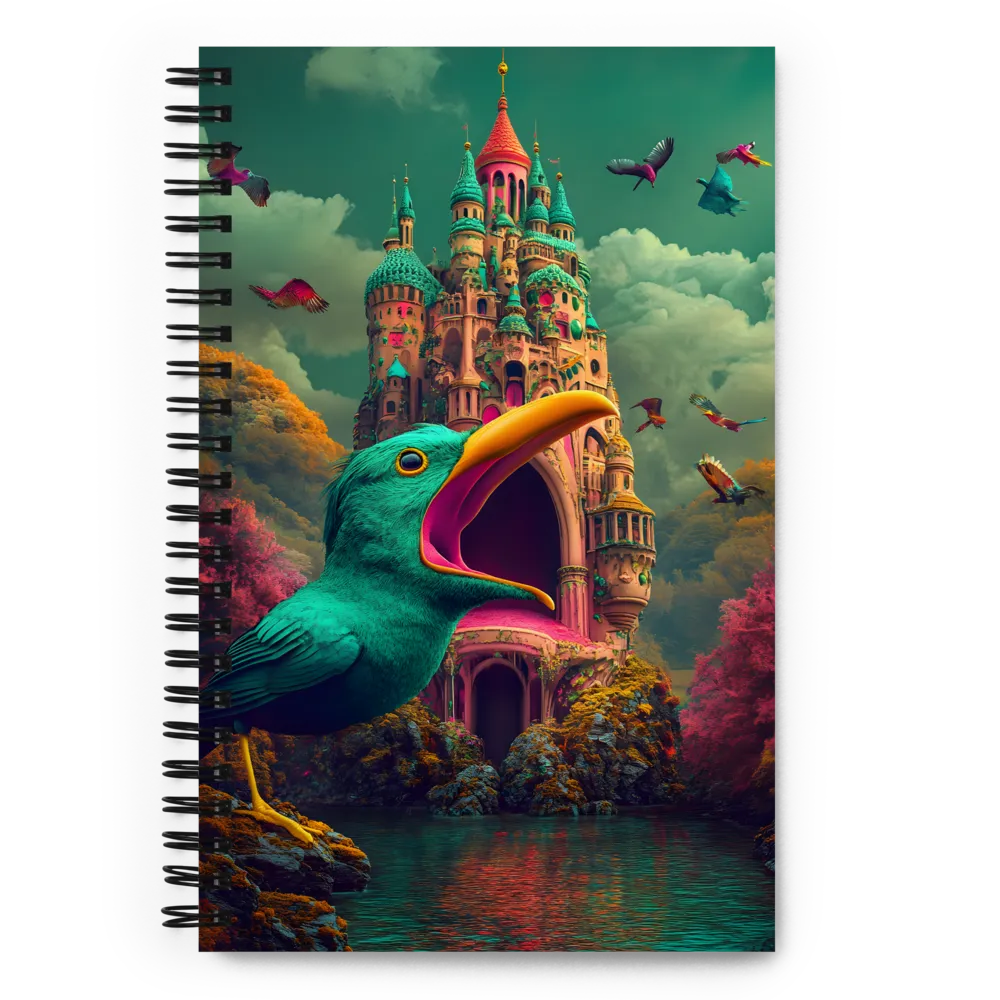 The Enchanted Castle and the Chattering Bird | Spiral Notebook