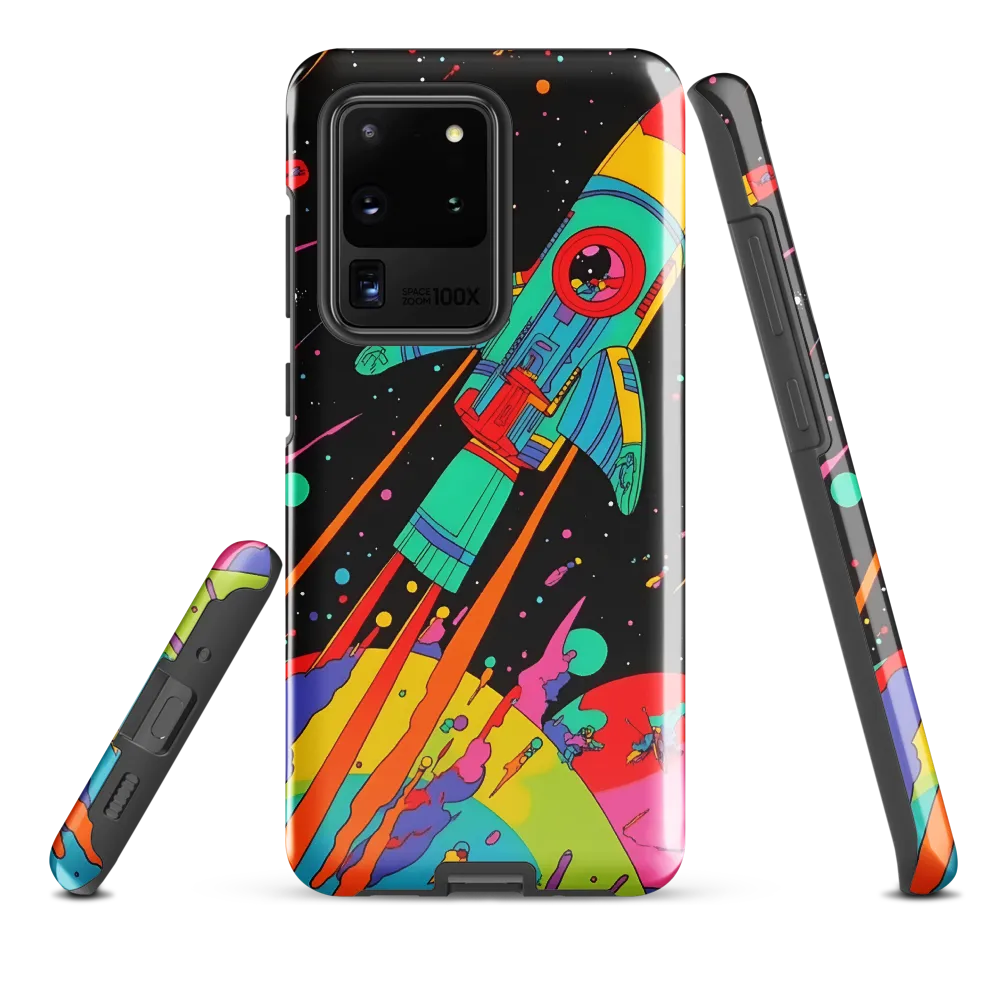 Cosmic Voyage: The Neon Lift-Off