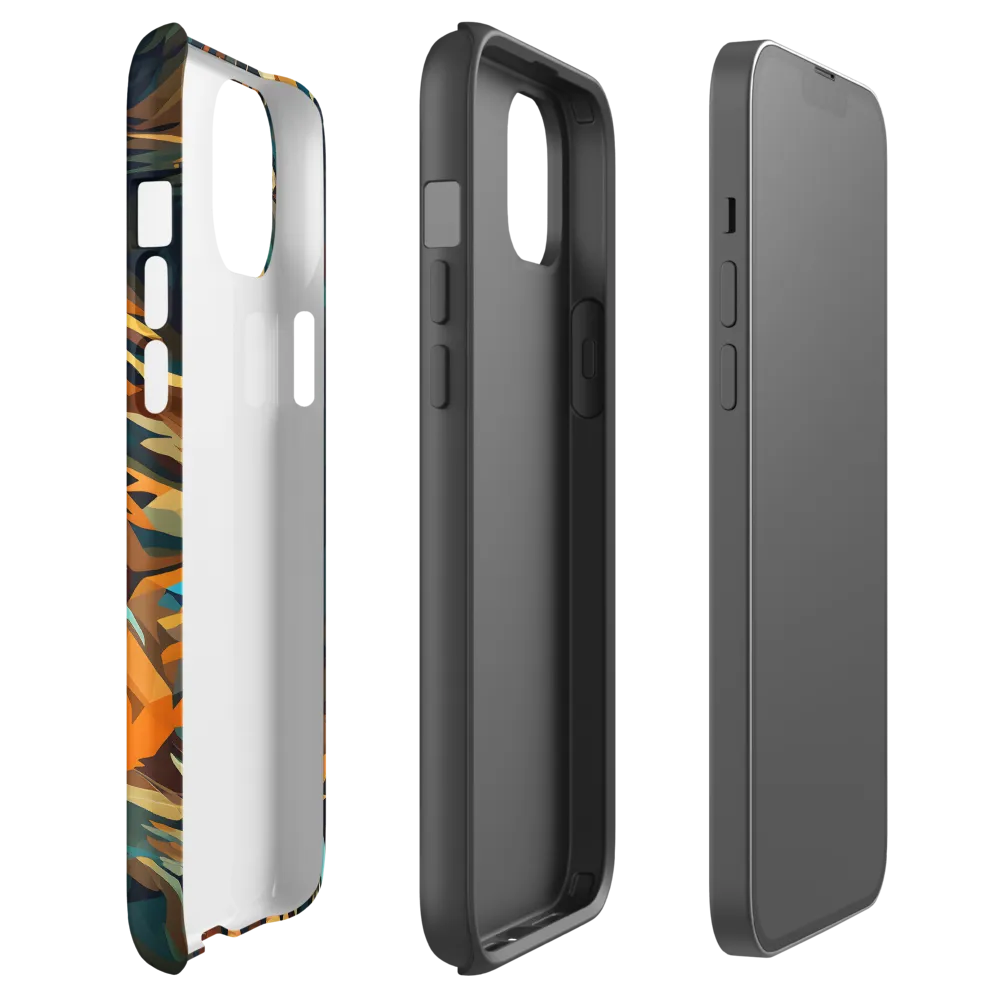 Wild Symphony: Abstract Tigers | Phone Case |  14 Plus | Tough Case | Matte