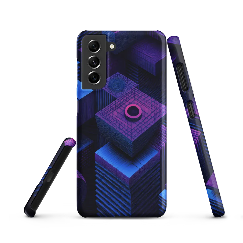 Geometric Dreams in Blue and Purple
