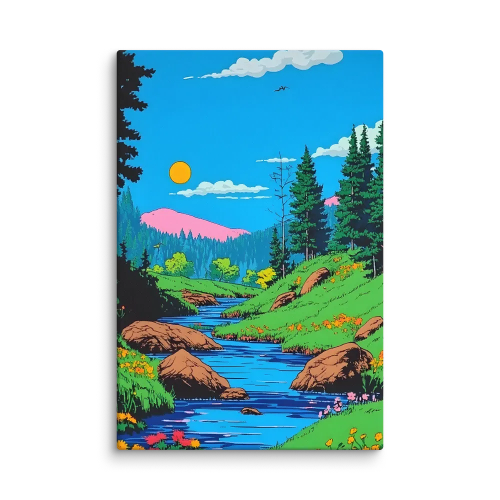 Sunlit Valley Stream