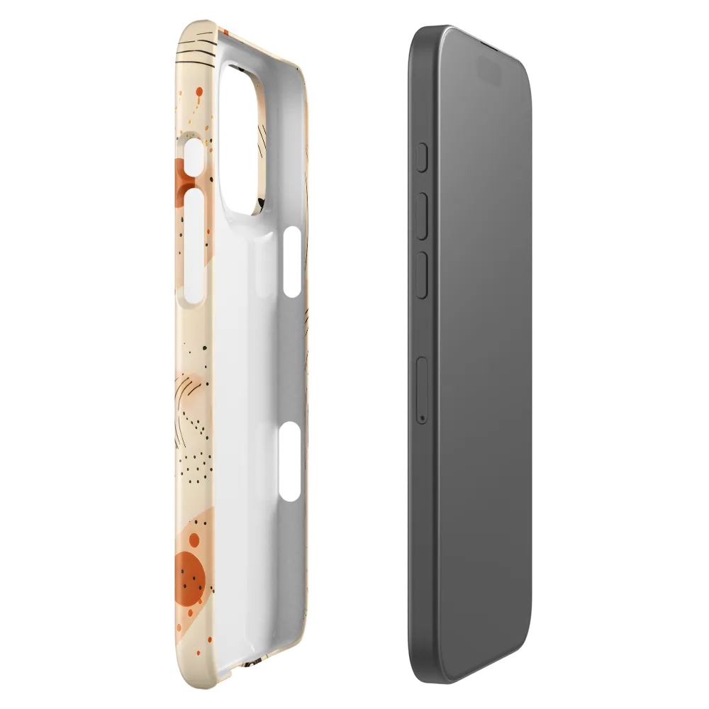 Playful Patterns in Earth Tones | Phone Case |  16 Pro Max | Snap Case | Glossy