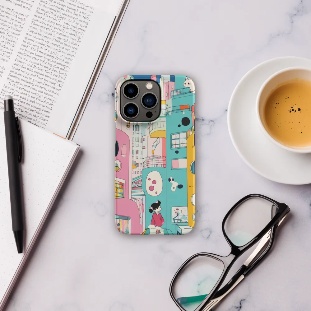Whimsical Cityscape Dreams | Phone Case |  13 Pro | Snap Case | Matte