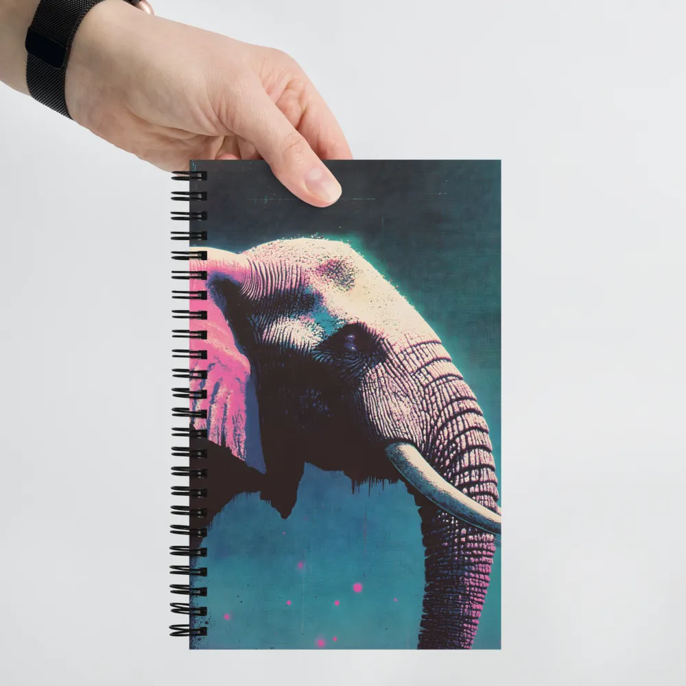 The Elephant in Neon | Spiral Notebook