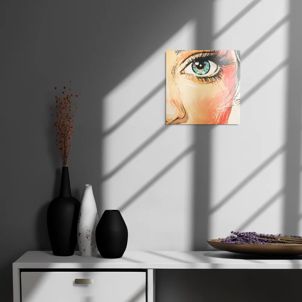 Gaze of Emotion | Metal Print | 12″×12″