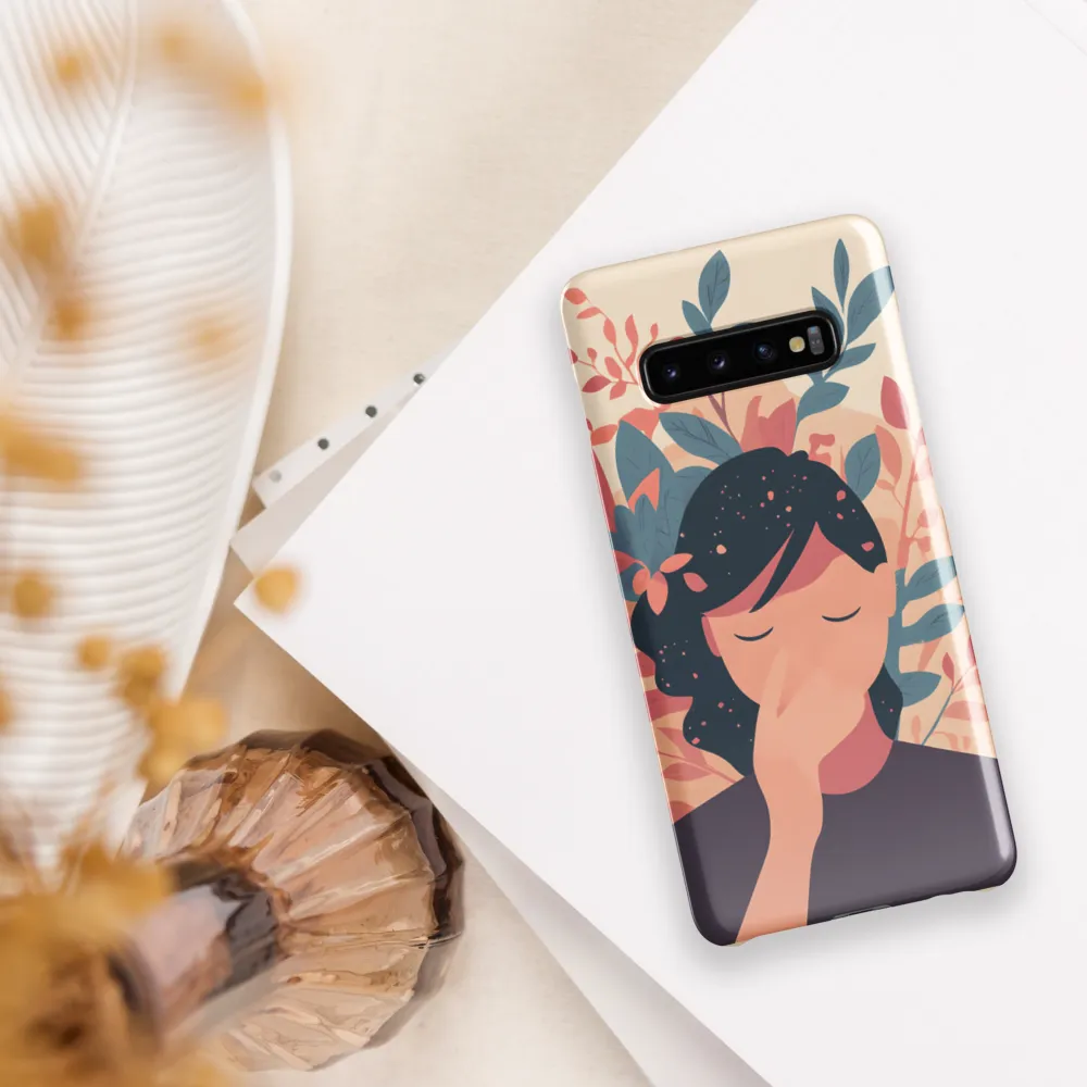 Whispers of Nature: A Serene Contemplation | Phone Case |  S10 Plus | Snap Case | Glossy