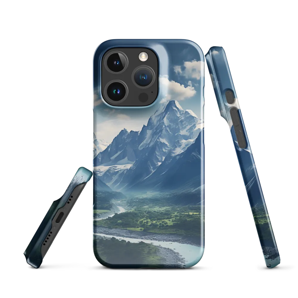 Majestic Serenity: A Landscape of Mountains and Rivers | Phone Case |  16 Pro | Snap Case | Glossy