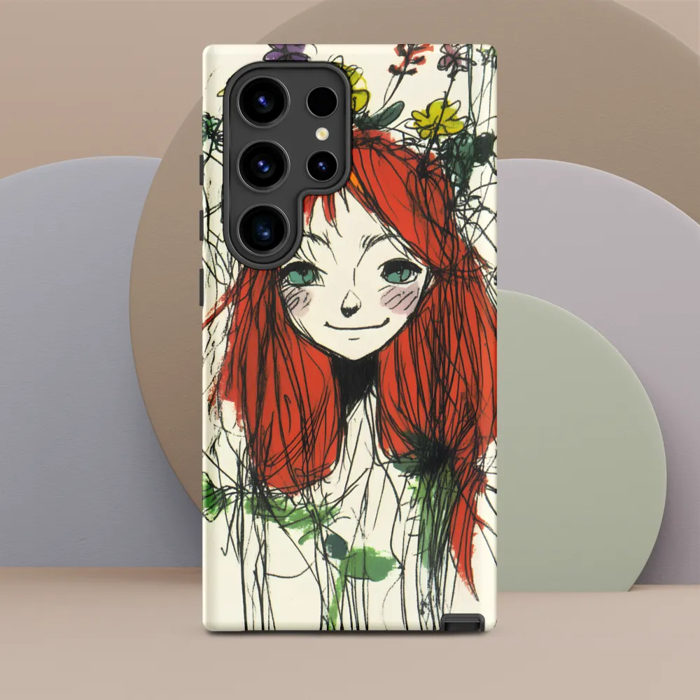 Whimsical Floral Portrait