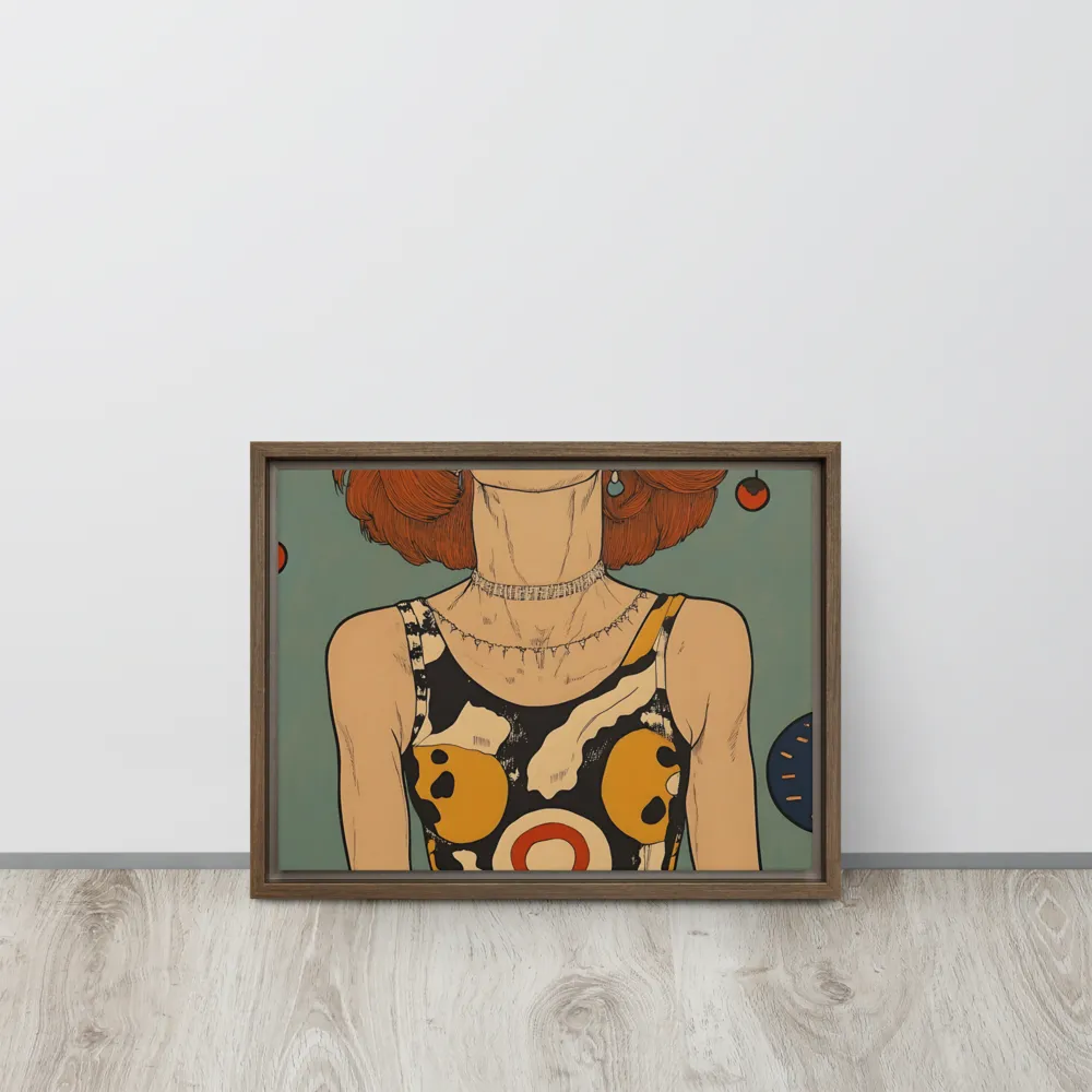 Awakening Expression | Canvas with Brown Frame | 12″×16″