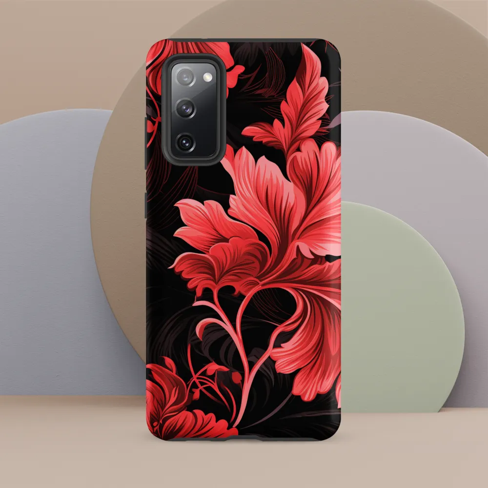 Tropical Elegance in Red