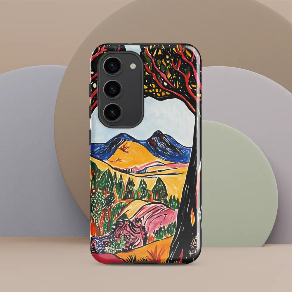 Vibrant Nature's Embrace | Phone Case |  S23 | Tough Case | Glossy