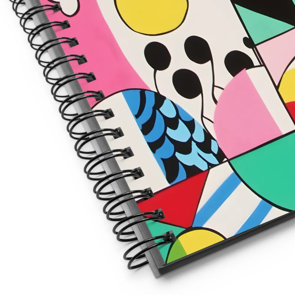 Dynamic Interplay of Shapes | Spiral Notebook