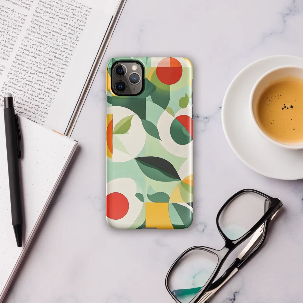 Harmony in Shapes: A Playful Abstract Design | Phone Case |  11 Pro Max | Snap Case | Glossy