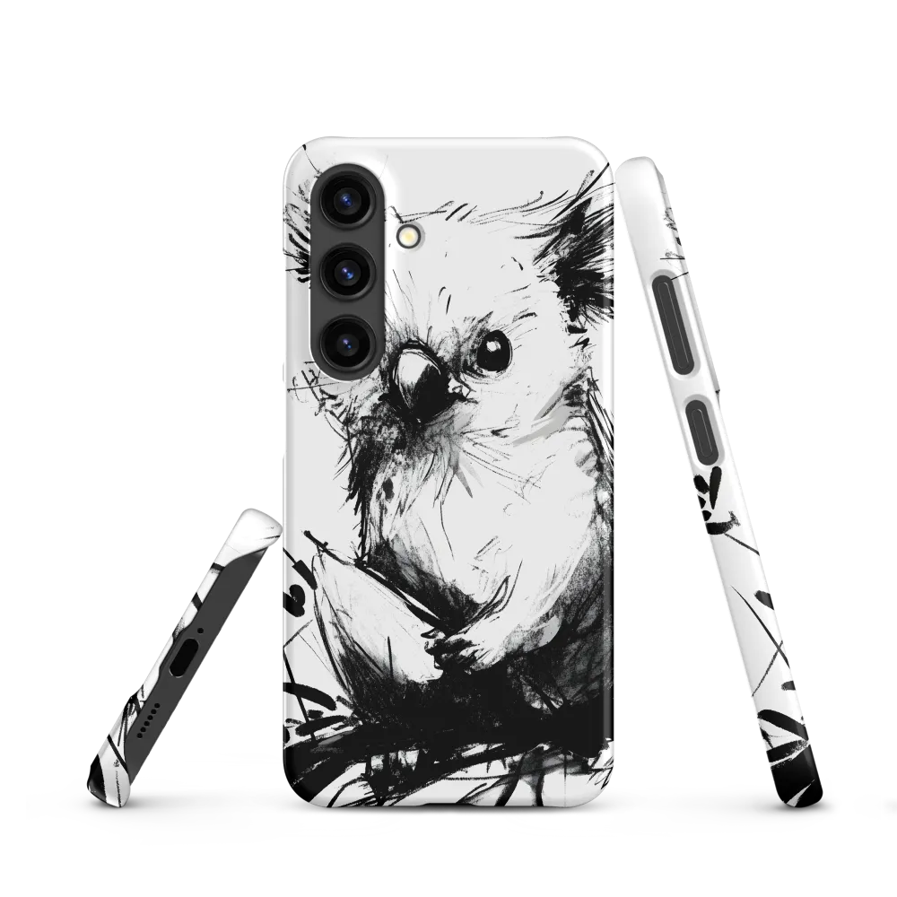 Whimsical Koala in Ink | Phone Case |  S24 | Snap Case | Matte