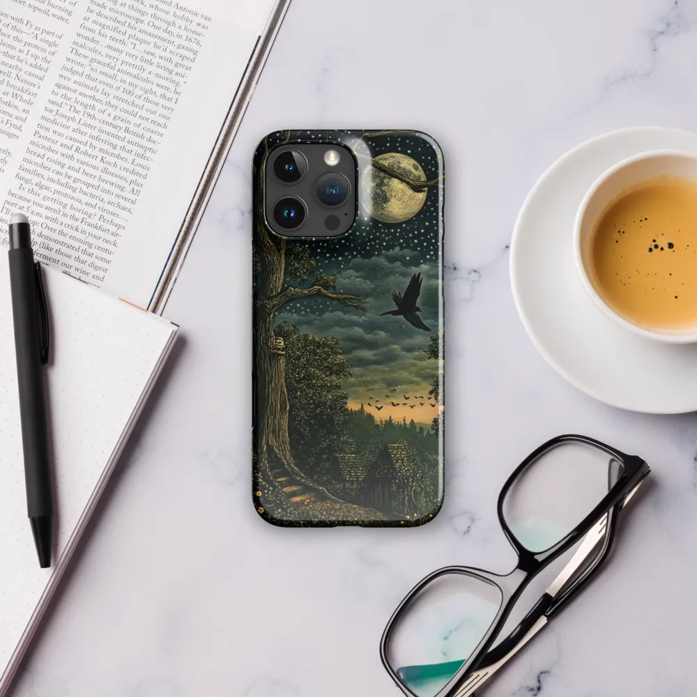 Mystical Nightscape Under the Full Moon | Phone Case |  16 Pro Max | Snap Case | Glossy