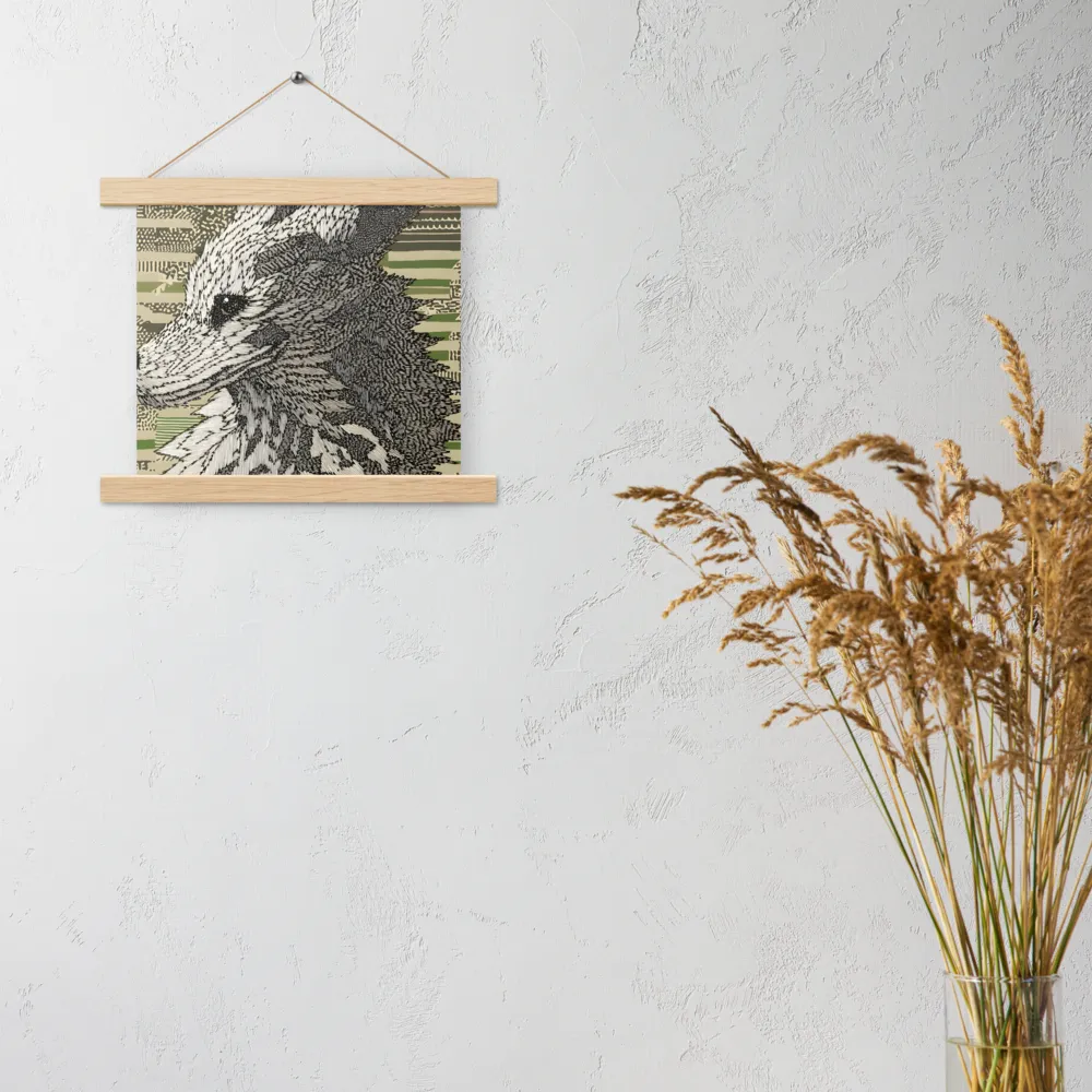 Reflections of the Forest | Poster With Oak Wood Hanger | 10″×10″